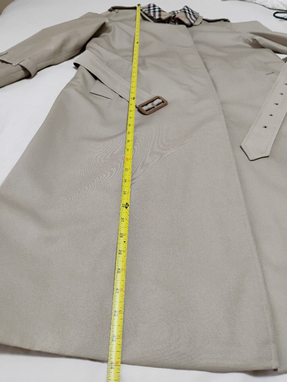 Vintage Burberry Trench Coat With Removable Collar - Picture 13 of 16